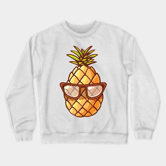 Cool Pineapple Crewneck Sweatshirt by lldesigns